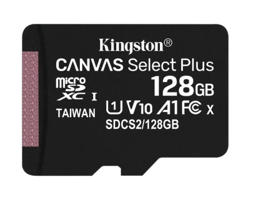 Карта памяти MicroSDXC Kingston Canvas Select Plus 128 Gb (100/100 Mb/s)